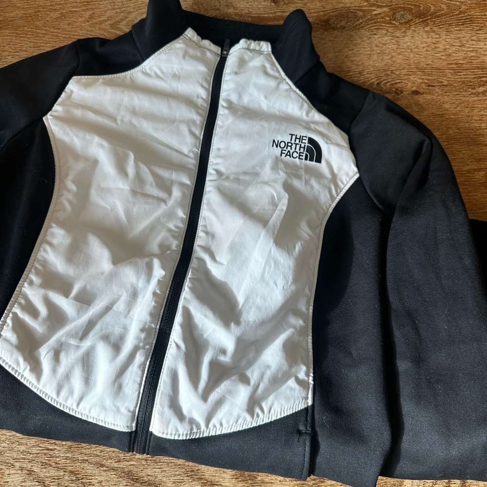 The North Face Black and White Zip-Up Jacket